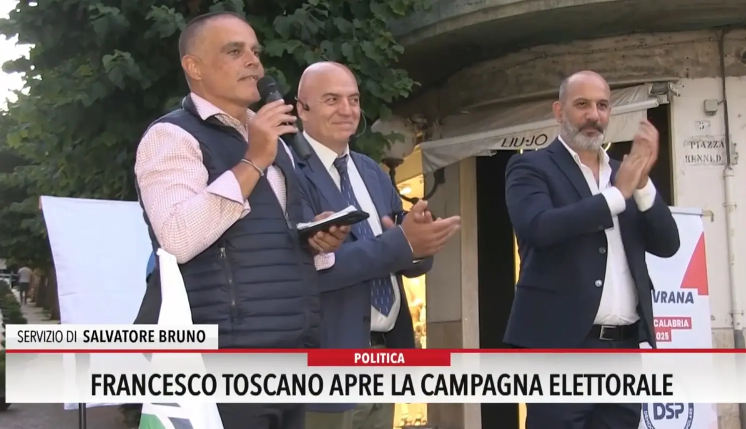 Francesco Toscano apre la campagna elettorale