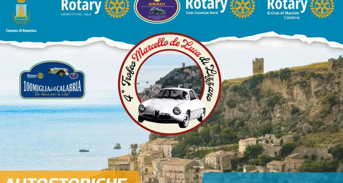 Auto storiche, ad Amantea arriva il quarto Trofeo Marcello de Luca di Lizzano\n