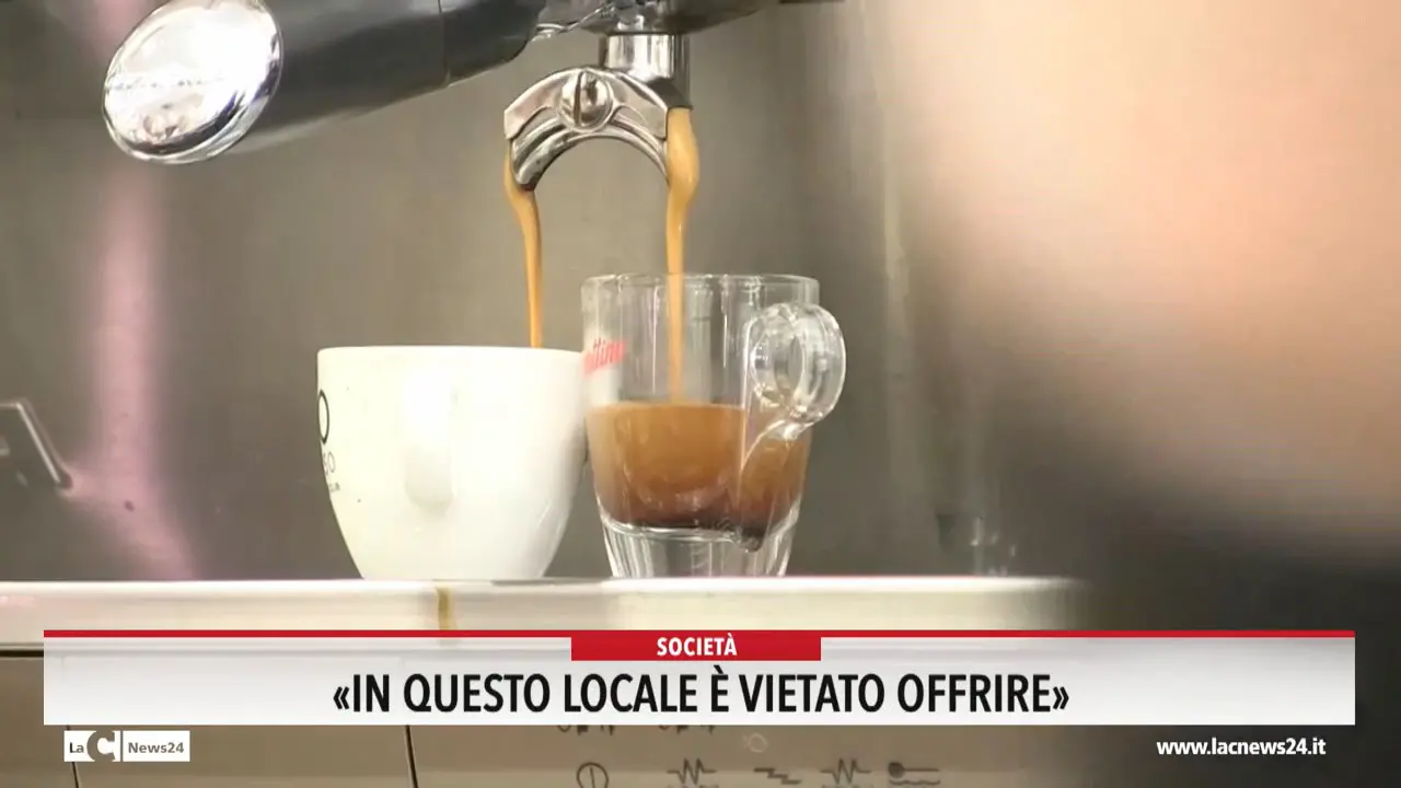 \"In questo locale è vietato offrire\"