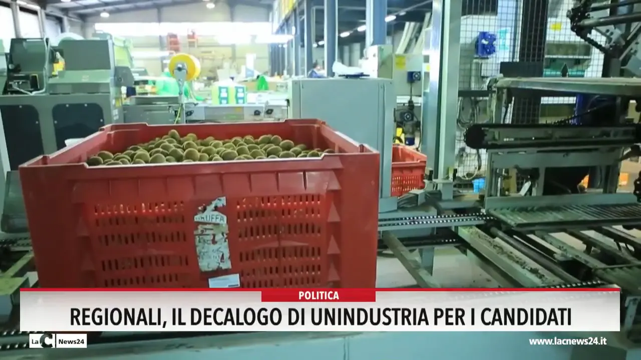 Regionali, il decalogo di Unindustria per i candidati