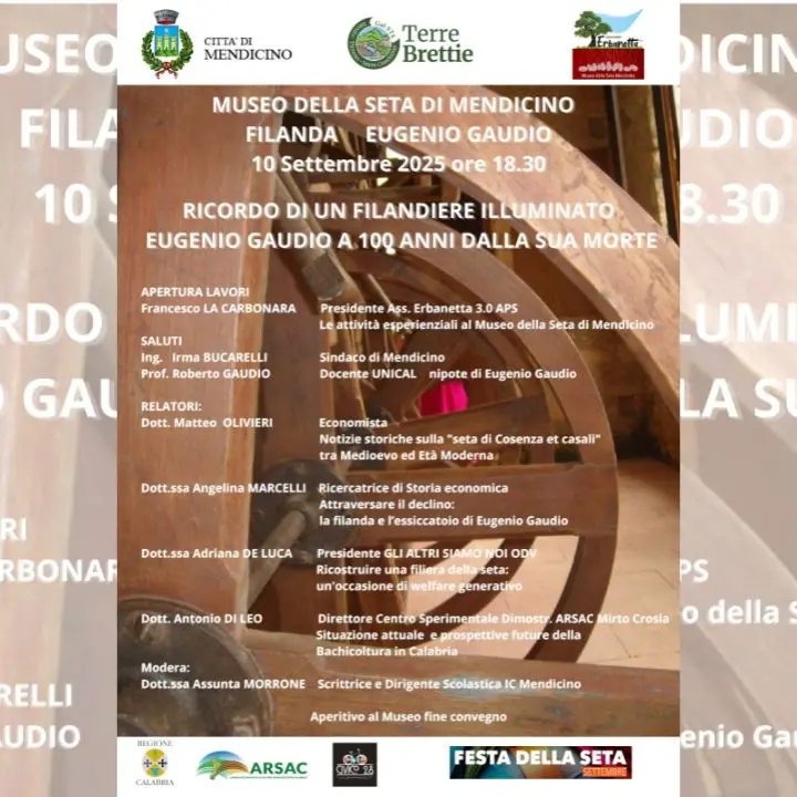 Mendicino celebra Eugenio Gaudio a 100 anni dalla scomparsa: arte, memoria e filiera della seta nel cuore del Borgo\n