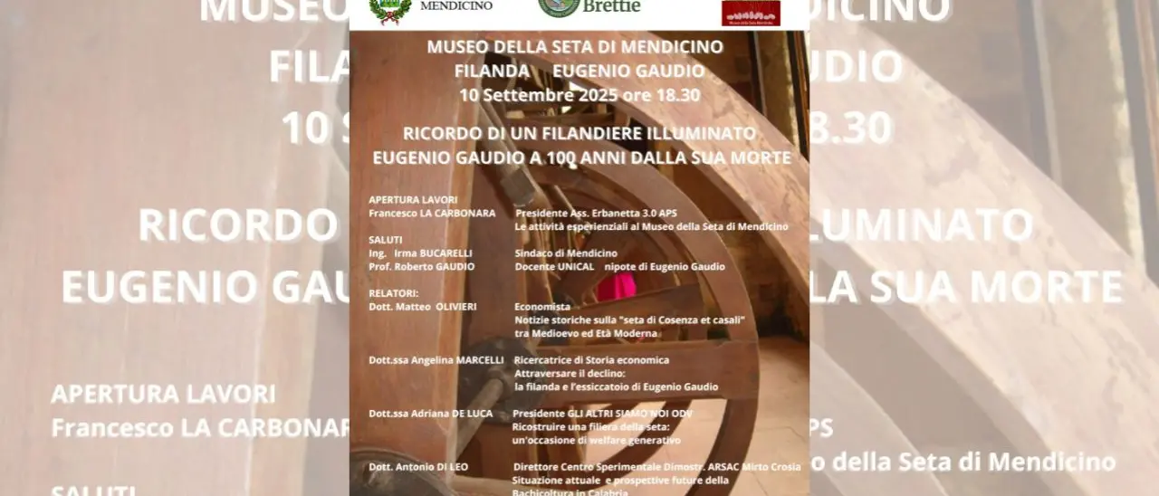 Mendicino celebra Eugenio Gaudio a 100 anni dalla scomparsa: arte, memoria e filiera della seta nel cuore del Borgo\n