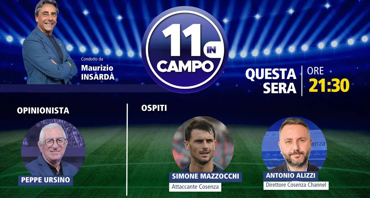 L’attaccante del Cosenza Mazzocchi ospite di “11 in campo”: appuntamento alle 21.30 su LaC Tv\n