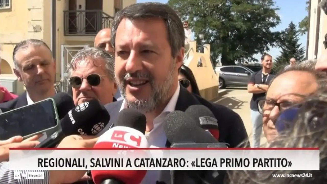 Regionali, Salvini a Catanzaro: «Lega primo partito»