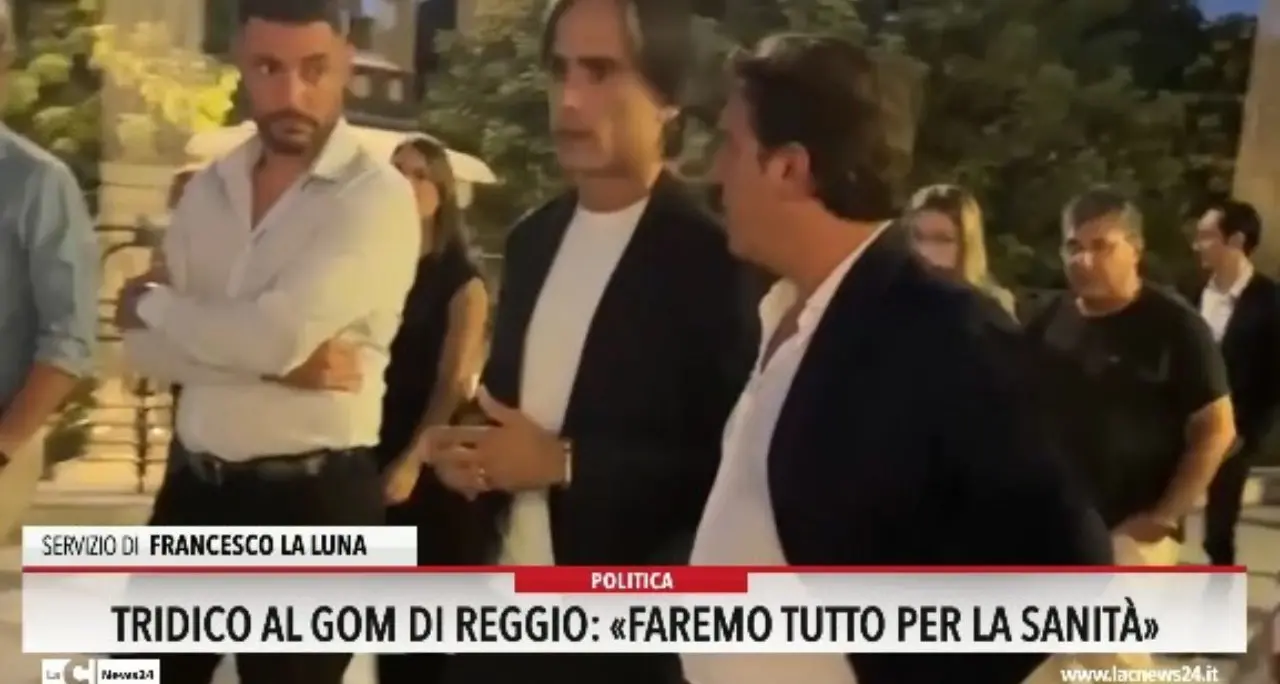 Tridico al Gom di Reggio: «Faremo tutto per la sanità»