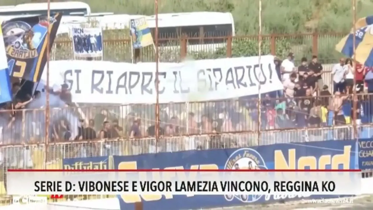 Serie D: Vibonese e Vigor Lamezia vincono, Reggina ko