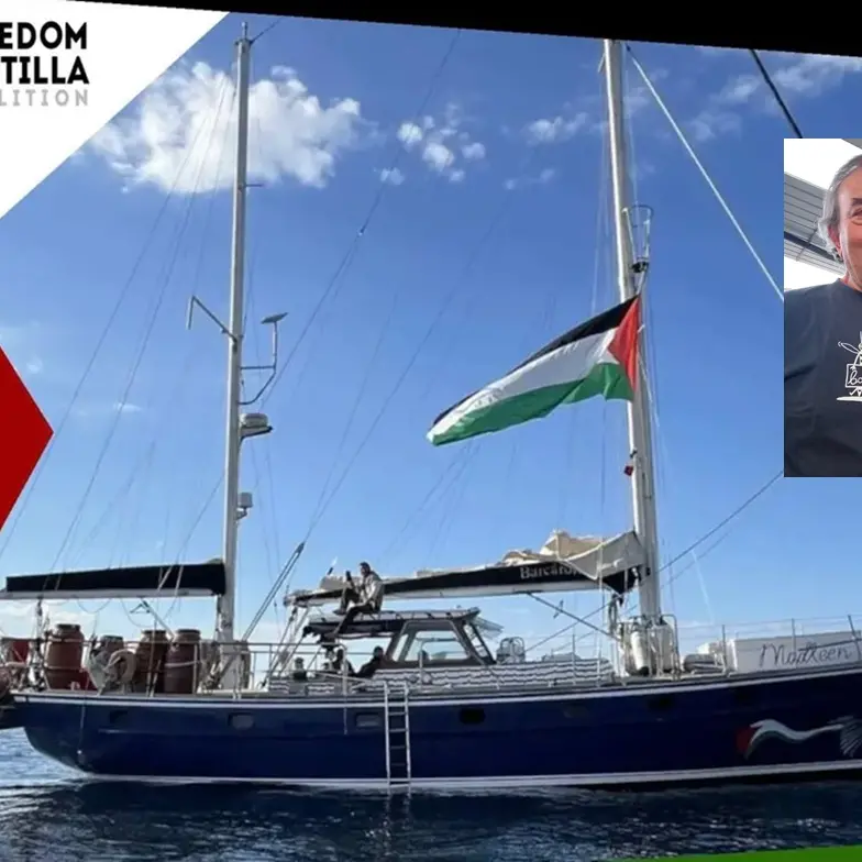 Il calabrese Nando Primerano con la Freedom Flotilla Italia in soccorso della popolazione palestinese a Gaza