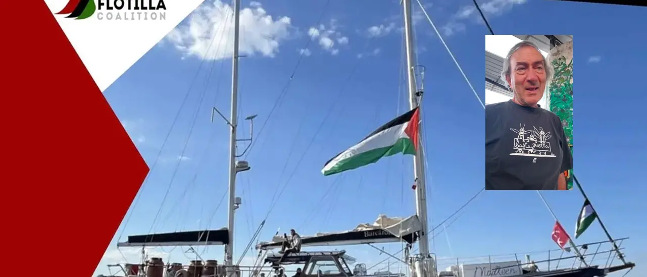 Il calabrese Nando Primerano con la Freedom Flotilla Italia in soccorso della popolazione palestinese a Gaza