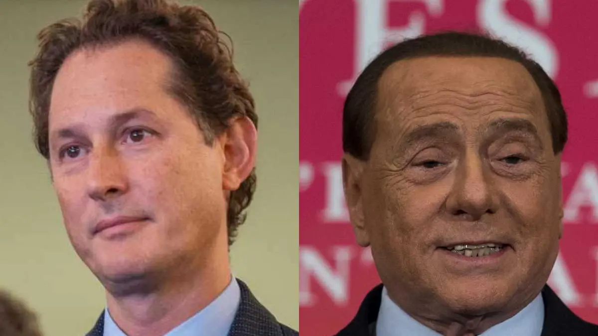 <p>Da sinistra Elkan e Berlusconi</p>\\n