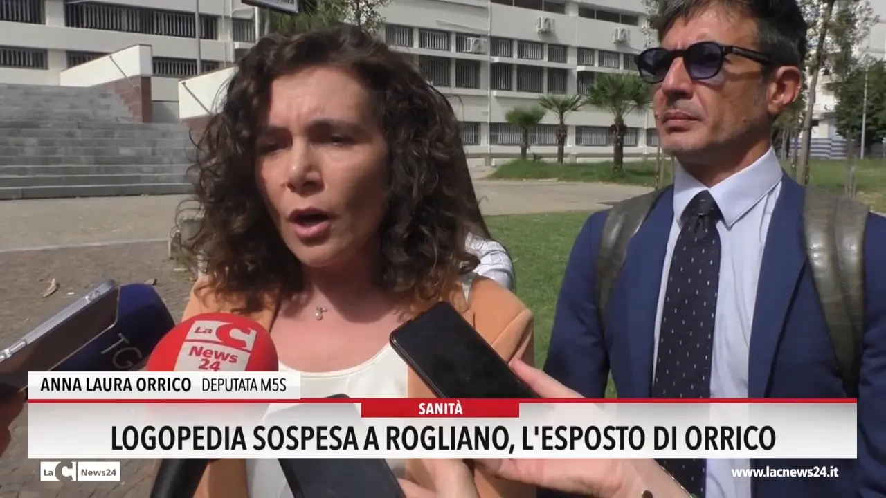 Logopedia sospesa a Rogliano, esposto di Orrico
