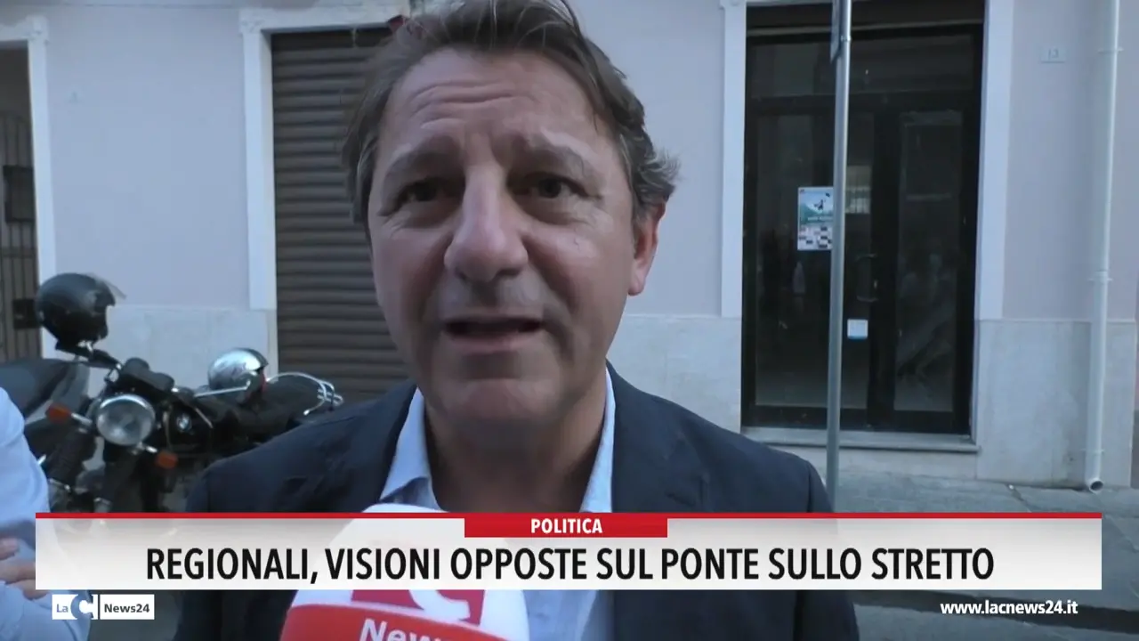 Regionali, visioni opposte sul Ponte sullo Stretto