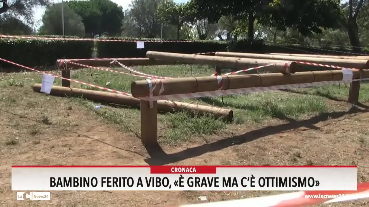 Bambino ferito a Vibo, è grave ma c'è ottimismo