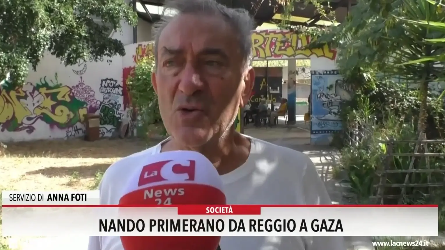 Nando Primerano da Reggio a Gaza per portare aiuti umanitari