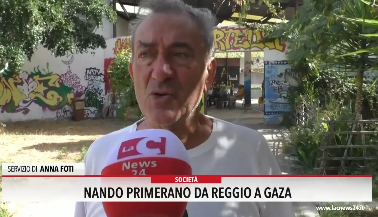 Nando Primerano da Reggio a Gaza per portare aiuti umanitari