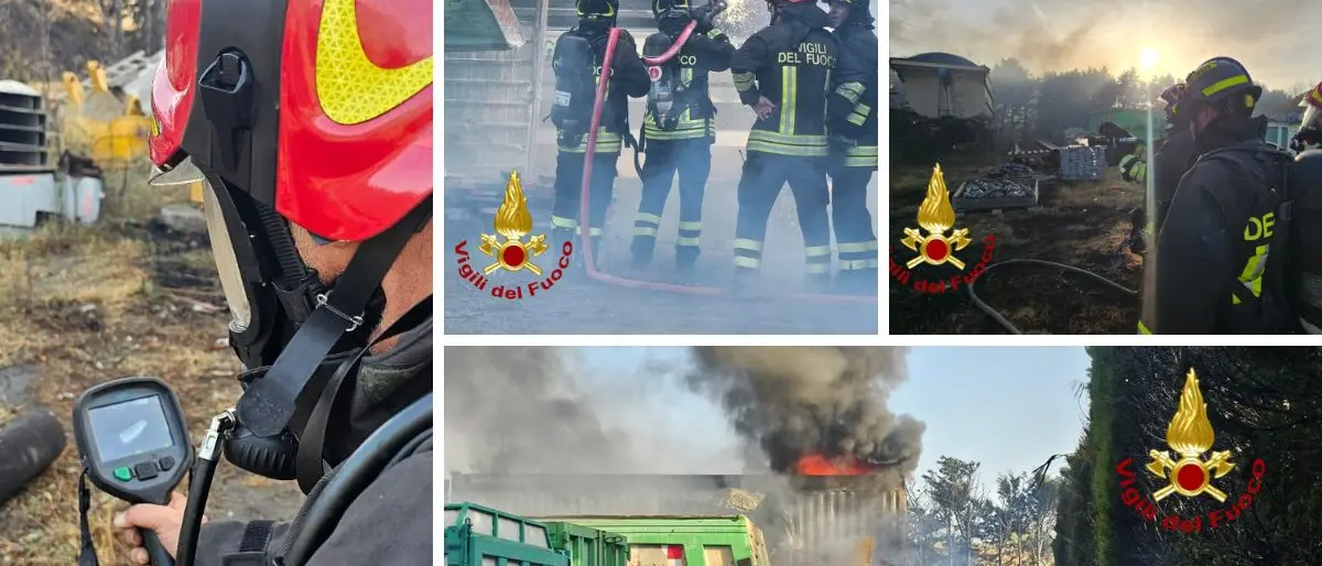 Crotone, incendio coinvolge ditta di smaltimento rifiuti e impresa portuale: esplodono bombole di gas\n