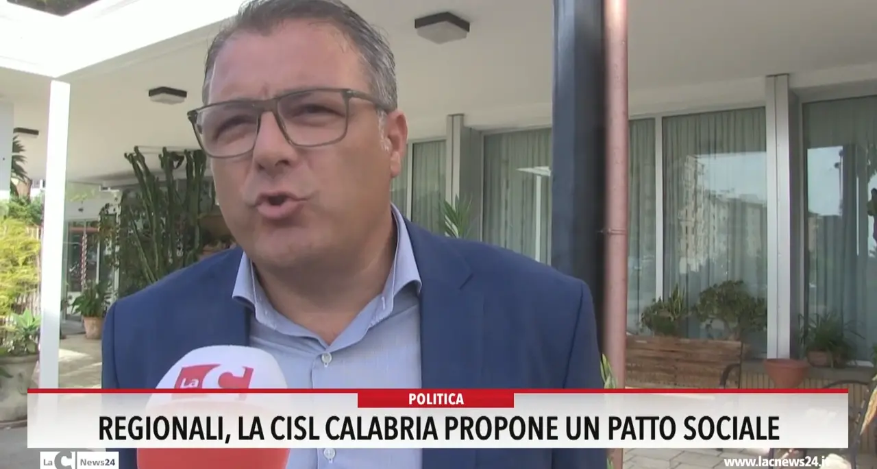 Regionali, la Cisl Calabria propone un patto sociale
