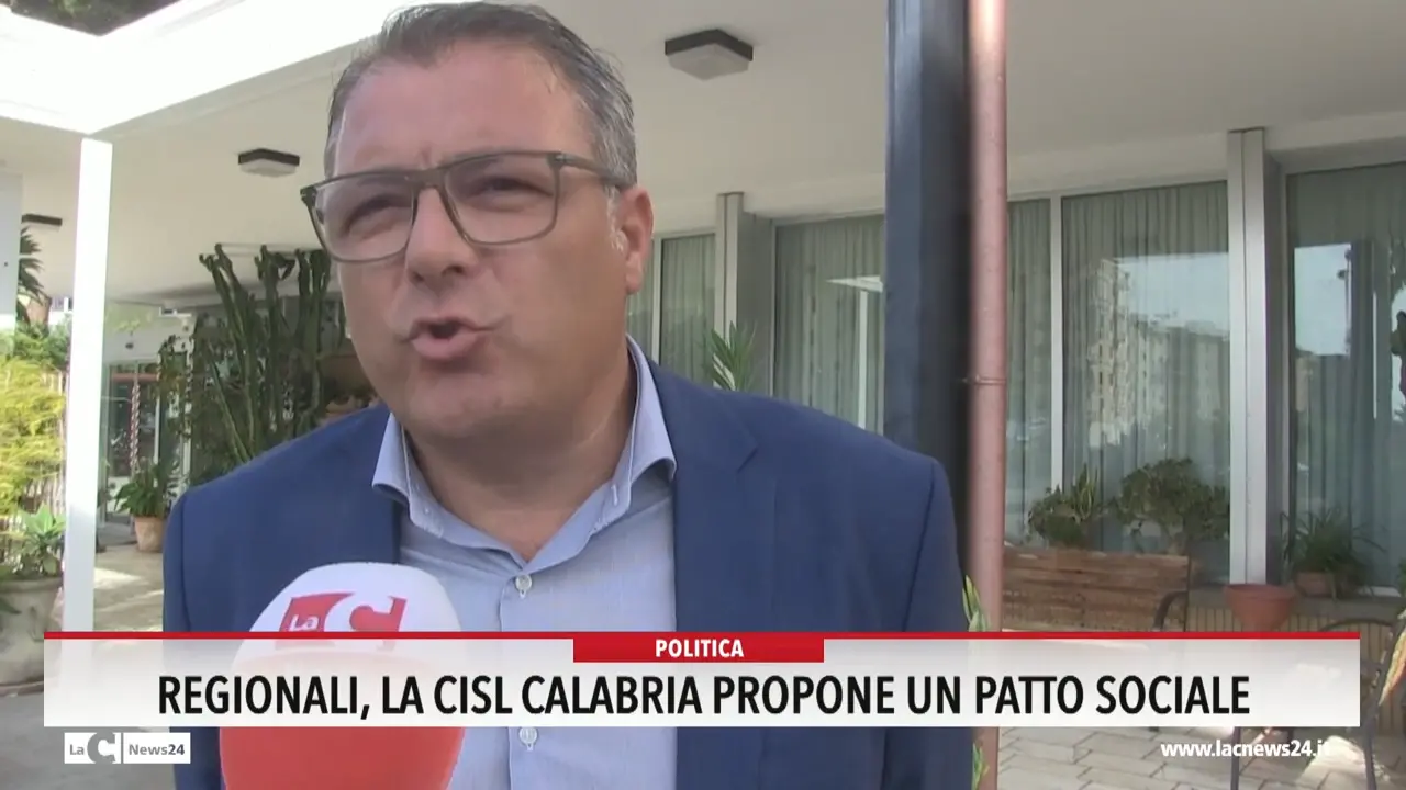 Regionali, la Cisl Calabria propone un patto sociale