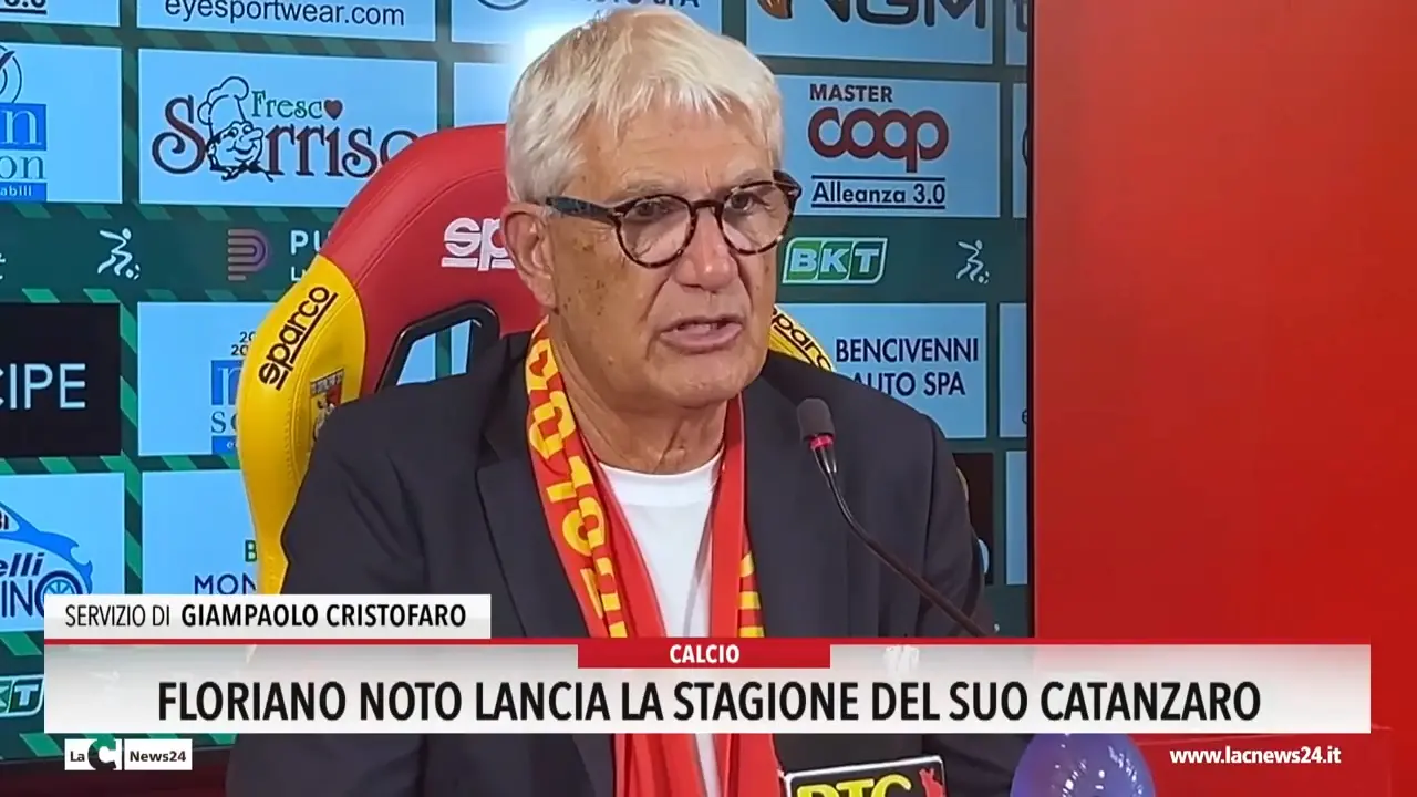 Floriano Noto lancia la stagione del suo Catanzaro