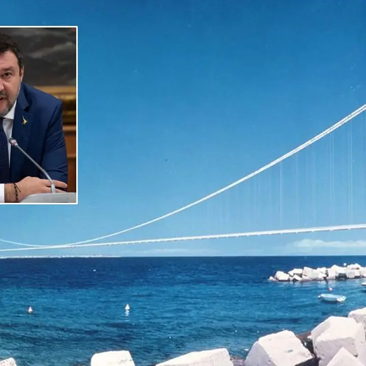 Ponte sullo Stretto, Salvini: «Perché no all’uso dei mezzi militari? A breve l’avvio dei cantieri»\n