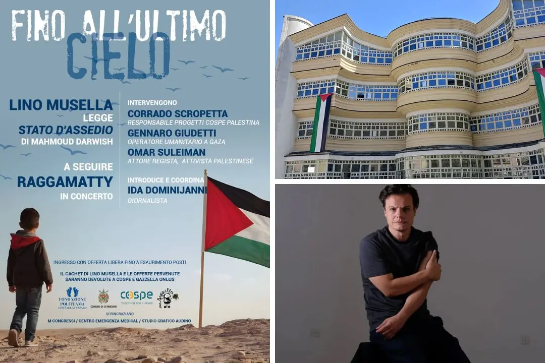 Catanzaro: al Politeama dialoghi, poesia e musica per la Palestina\n