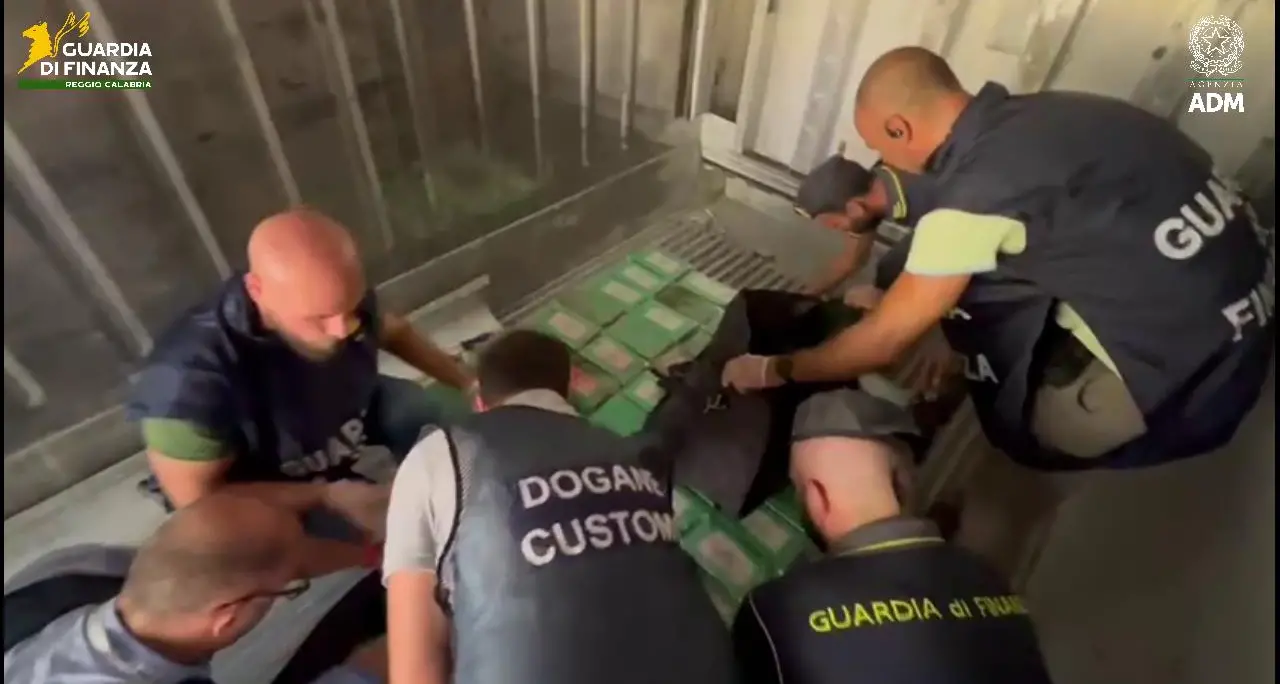 Porto di Gioia Tauro, sequestrati 288 chili di cocaina: avrebbero fruttato oltre 46 milioni di euro\n