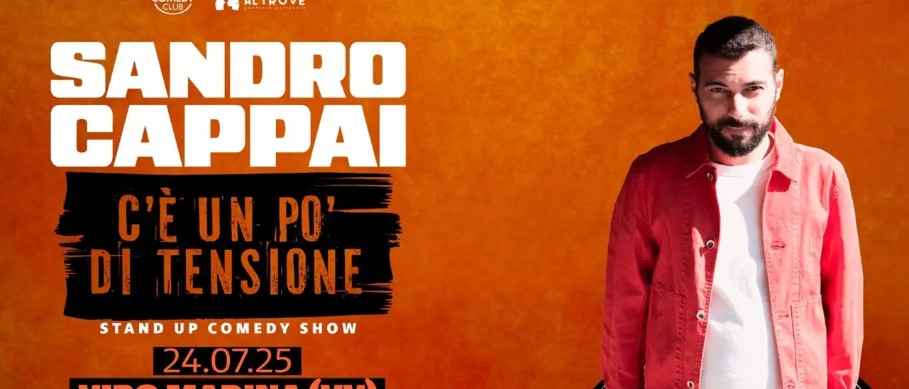 A Vibo Marina arriva Sandro Cappai con il suo show “C'è un po' di Tensione”