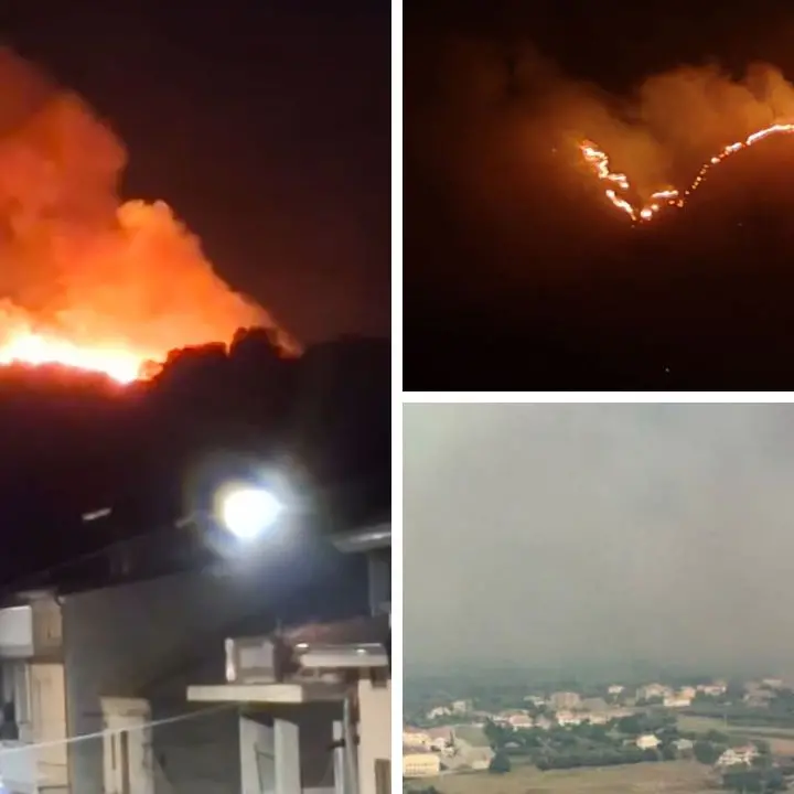 Drapia in cenere dopo l'incendio durato due giorni, il sindaco: «Il 40% del territorio è stato cancellato. Abbiamo temuto il peggio»