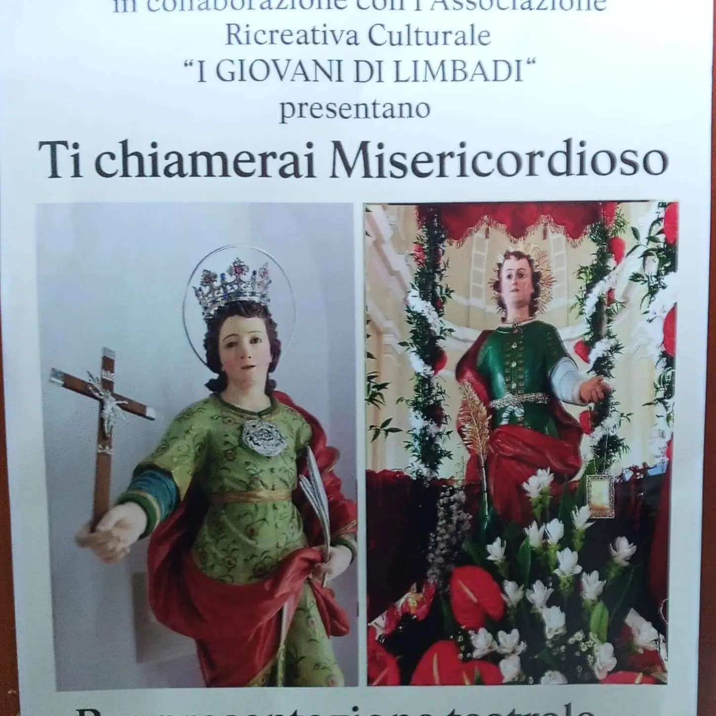 Serrata tra fede e devozione: l'associazione I giovani di Limbadi porta in scena la rappresentazione teatrale della vita di San Pantaleone