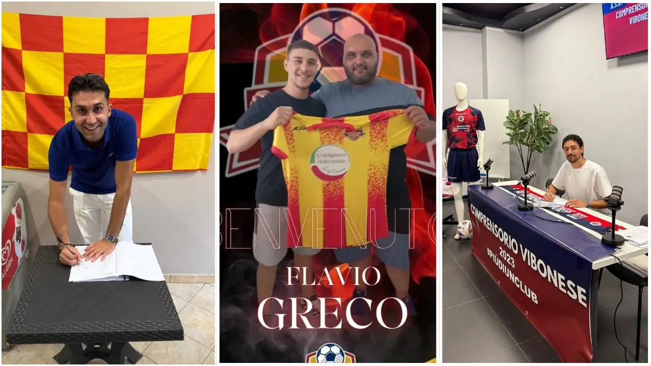 Dilettanti, si muove il calciomercato nel vibonese: lo Spilinga annuncia il giovane Greco. Colpi per Compr. Vibonese e Sp. Piscopio