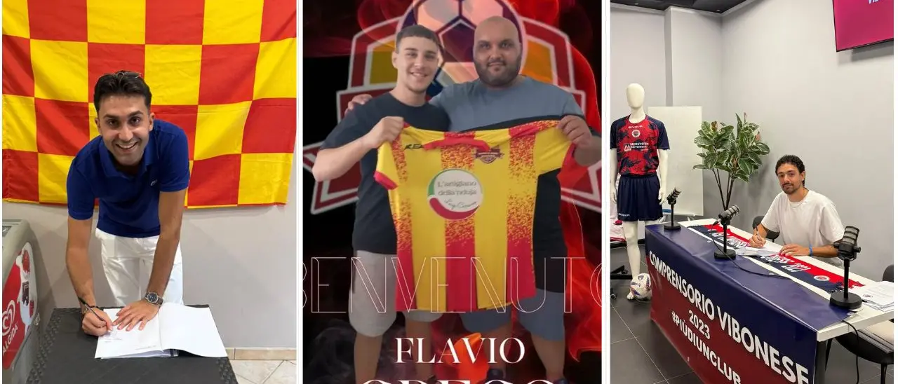 Dilettanti, si muove il calciomercato nel vibonese: lo Spilinga annuncia il giovane Greco. Colpi per Compr. Vibonese e Sp. Piscopio
