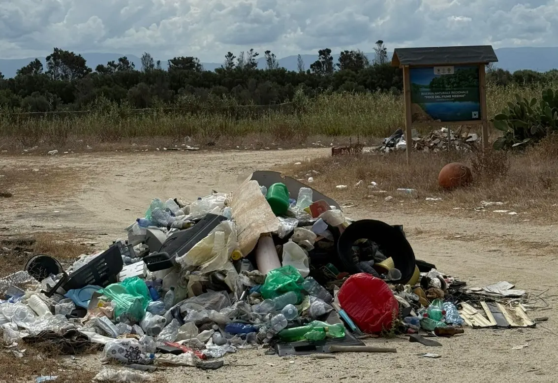 Montagne di spazzatura tra i canneti alla foce del Mesima: discariche a cielo aperto in quella che dovrebbe essere un'oasi protetta - FOTO