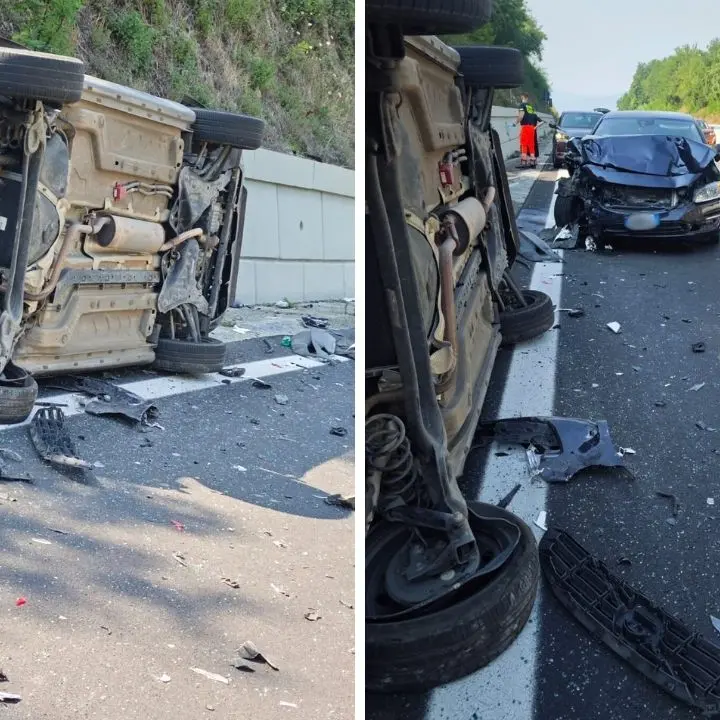 Carambola sull’A2: incidente in prossimità dello svincolo di Sant’Onofrio in direzione sud