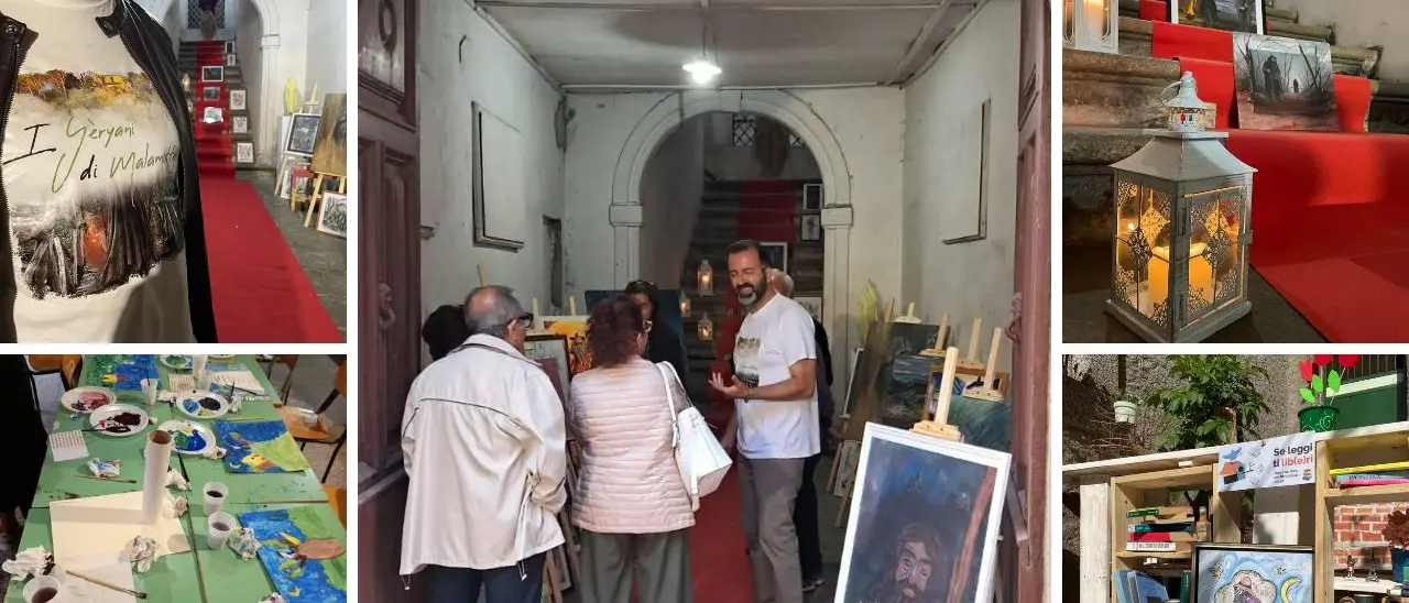 Il progetto I Yèryani di Malamotta incanta Simbario: oltre 60 artisti e laboratori per bambini trasformano il palazzo storico in una galleria d'arte