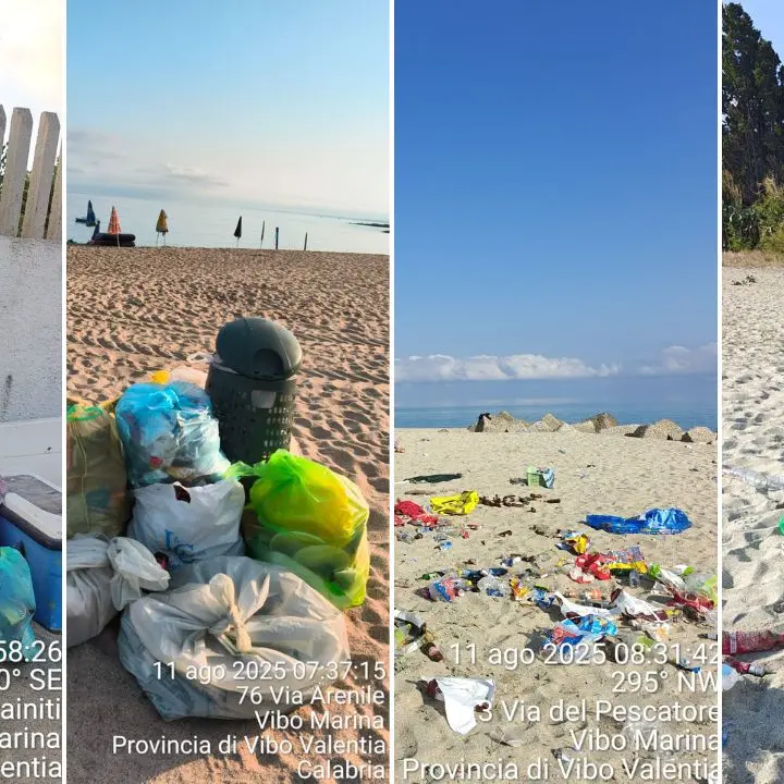 San Lorenzo, la notte dei \"lordazzi\": raccolte 9 tonnellate di rifiuti a Vibo Marina dopo i falò per guardare le stelle cadenti