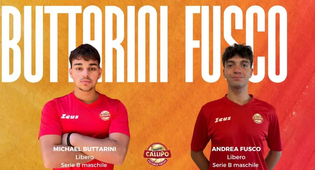 Serie B, la Tonno Callipo si affida a due giovani promettenti in seconda linea: ecco Buttarini e Fusco
