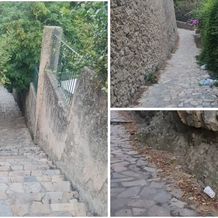 Tropea, la Scala dei Mulini è poco sicura. L'ex consigliere Piserà: «Non è certo il miglior biglietto da visita per i turisti»