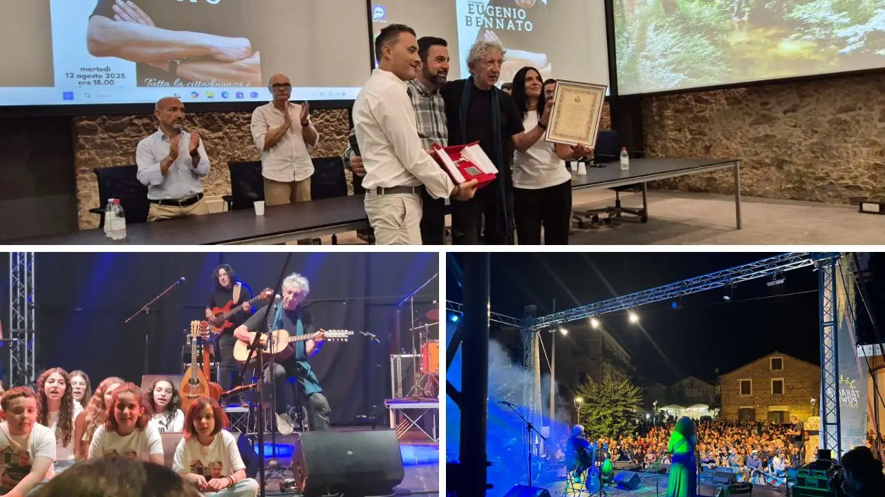 Mongiana dà la cittadinanza onoraria a Eugenio Bennato: «Con la canzone dedicata a questa terra ha dato prestigio alla nostra storia»