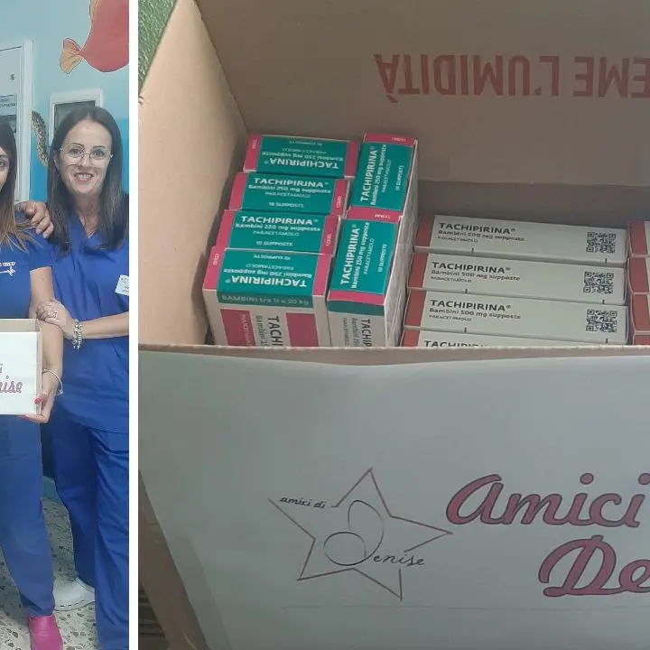 Un gesto di cuore da Cinisello Balsamo: l'associazione \"Amici di Denise\" ha donato alcuni farmaci allo Jazzolino di Vibo