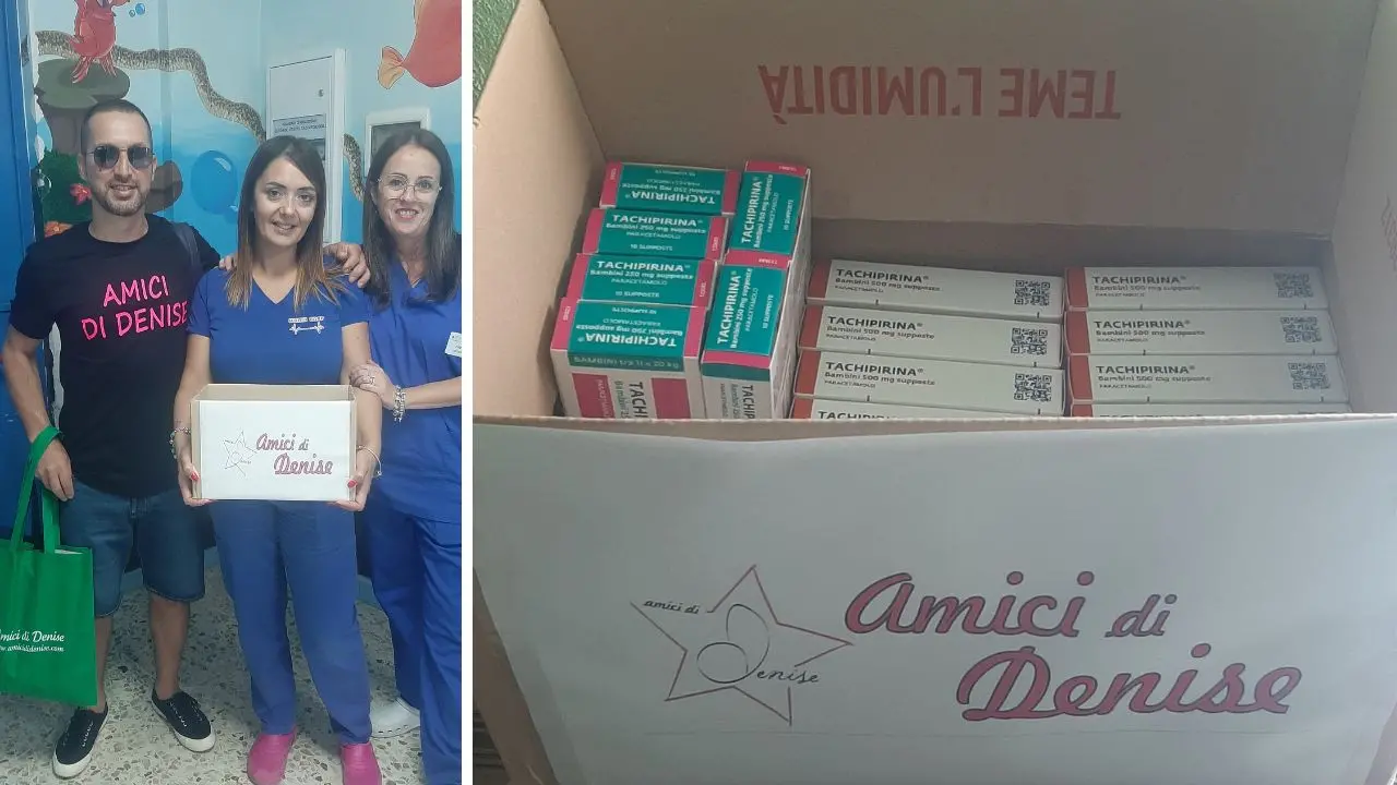 Un gesto di cuore da Cinisello Balsamo: l'associazione \"Amici di Denise\" ha donato alcuni farmaci allo Jazzolino di Vibo