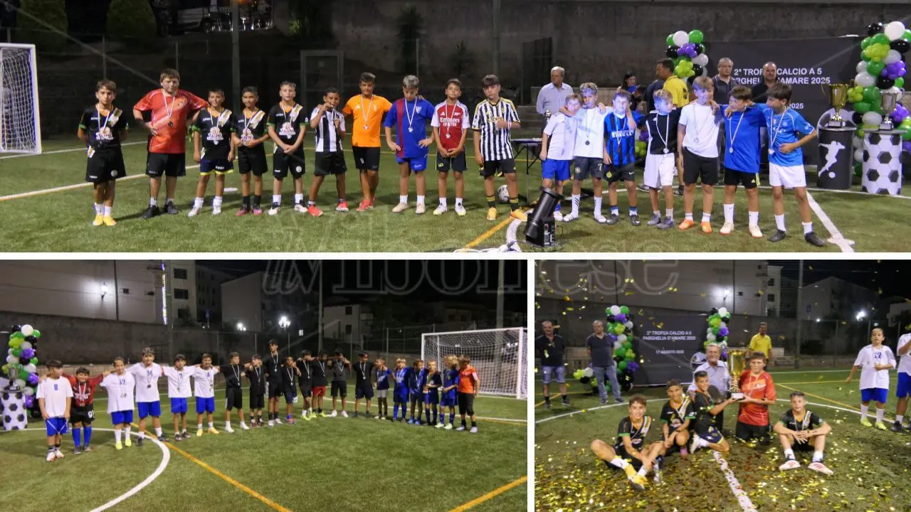 Successo per la seconda edizione del torneo di calcio \"Parghelia d'amare\": sul podio le squadre Tonnara, Contura e Bordilla