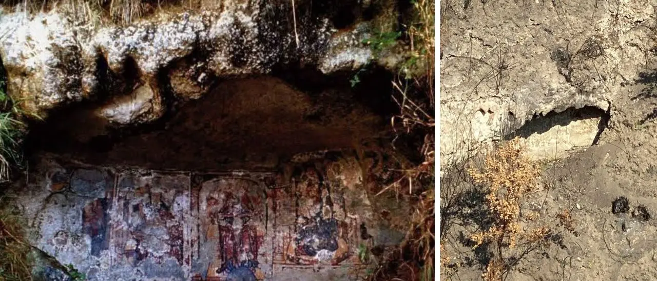 A Caria c'era una volta la \"Grutta di Santu Liu\": affrescata in epoca bizantina e distrutta dalle fiamme dell’ultimo incendio