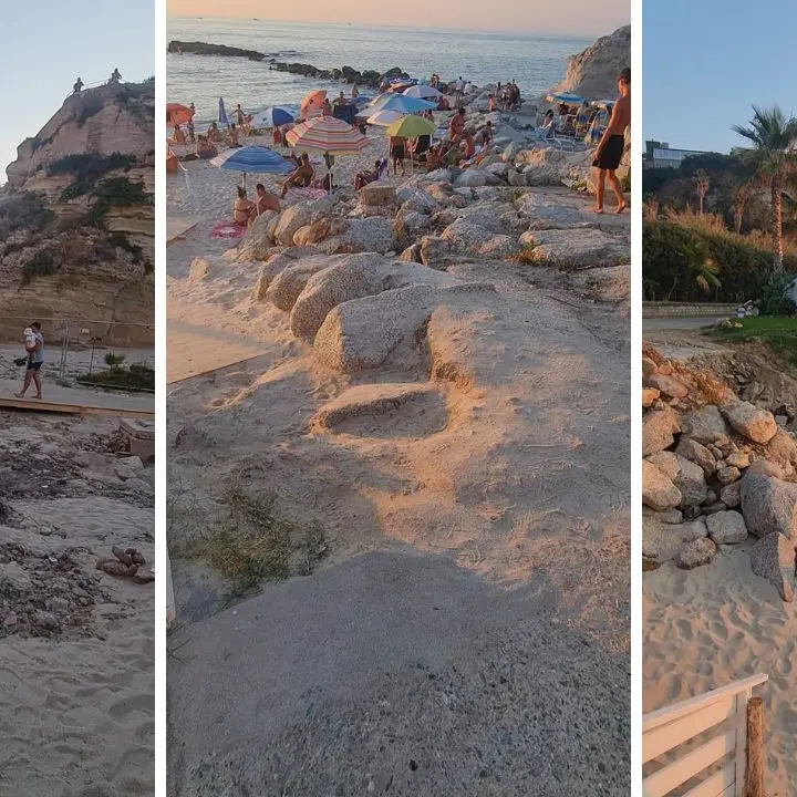“Terremotati” gli accessi alle spiagge libere di Tropea, la denuncia di Piserà: «Condizioni indecenti, il Comune intervenga»