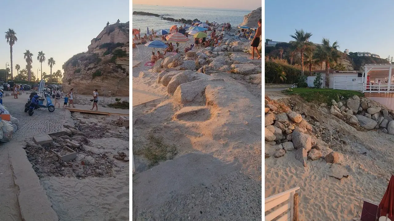 “Terremotati” gli accessi alle spiagge libere di Tropea, la denuncia di Piserà: «Condizioni indecenti, il Comune intervenga»
