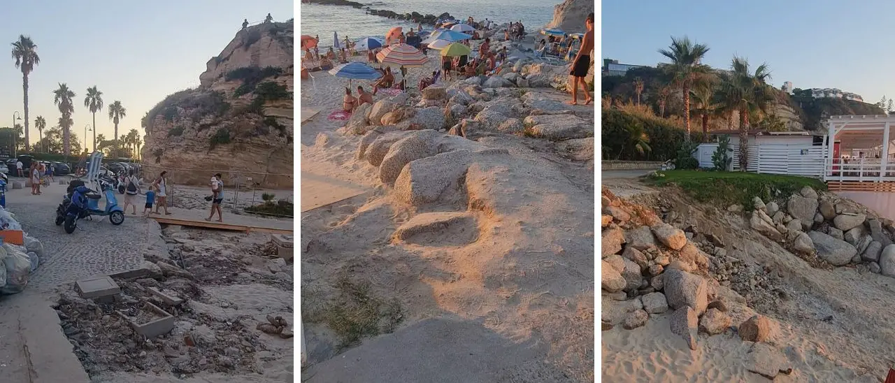 “Terremotati” gli accessi alle spiagge libere di Tropea, la denuncia di Piserà: «Condizioni indecenti, il Comune intervenga»