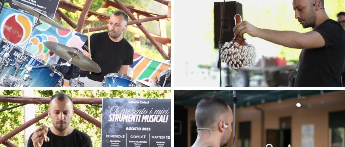 Dalle percussioni alla batteria, bilancio positivo per gli eventi a Favelloni. Colaci: «La musica potente strumento di unione tra popoli»