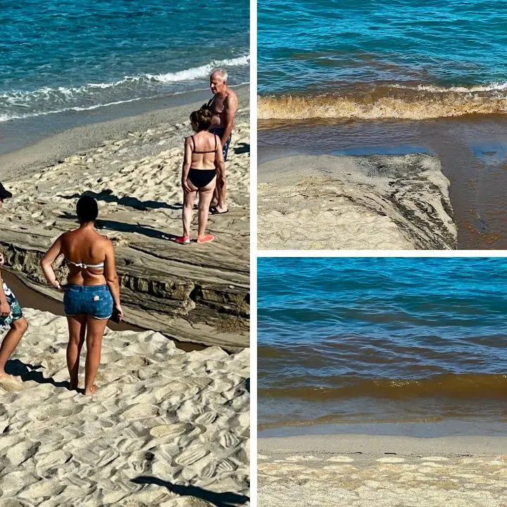 Capo Vaticano, si rompe la fogna e i liquami si riversano in mare: divieto di balneazione sulla spiaggia del Tono