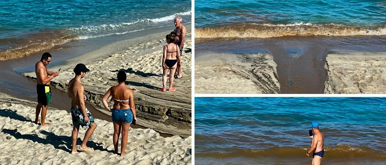 Capo Vaticano, si rompe la fogna e i liquami si riversano in mare: divieto di balneazione sulla spiaggia del Tono