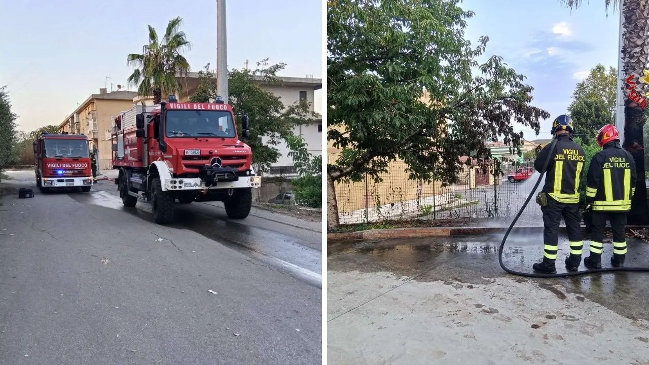 San Gregorio d'Ippona, incendio danneggia un serbatoio di gas: evacuati i residenti della zona durante l'intervento dei vigili del fuoco