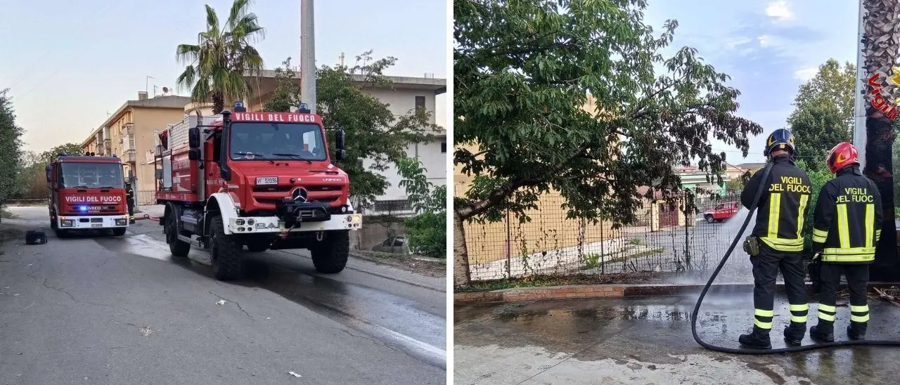 San Gregorio d'Ippona, incendio danneggia un serbatoio di gas: evacuati i residenti della zona durante l'intervento dei vigili del fuoco