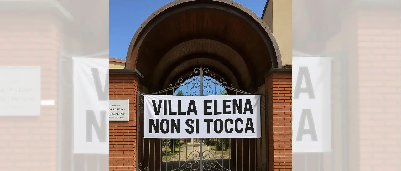 Stefanaconi, la comunità contro il cambio di denominazione per Villa Elena: sui social spunta uno striscione fatto con l’Ai